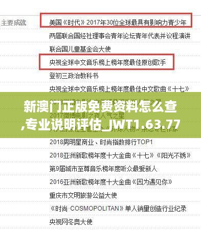 新澳門正版免費(fèi)資料怎么查,專業(yè)說明評估_JWT1.63.77商務(wù)版