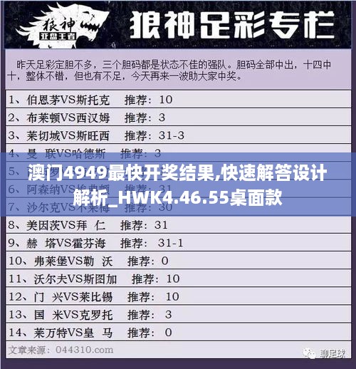 澳門4949最快開獎結(jié)果,快速解答設(shè)計解析_HWK4.46.55桌面款