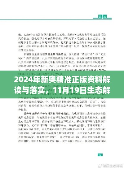 2024年新奧精準(zhǔn)正版資料解讀與落實(shí)，11月19日生態(tài)解析_PYC5.37.70煉皮境