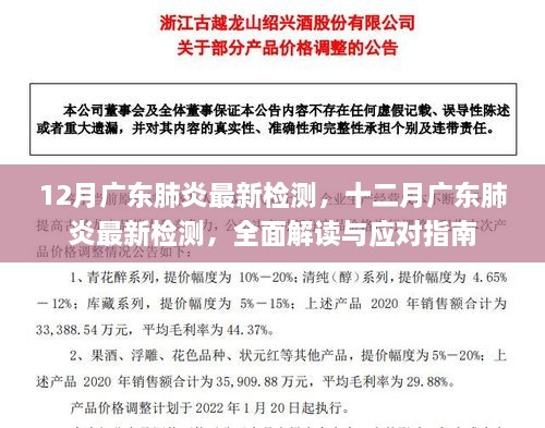 12月廣東肺炎最新檢測，十二月廣東肺炎最新檢測，全面解讀與應(yīng)對指南