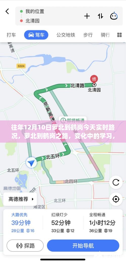 蘿北至鶴崗之路，實時路況下的學習與力量之旅