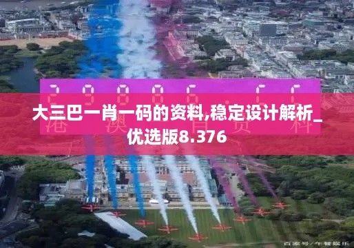 大三巴一肖一碼的資料,穩(wěn)定設(shè)計解析_優(yōu)選版8.376