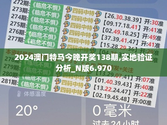 2024澳門(mén)特馬今晚開(kāi)獎(jiǎng)138期,實(shí)地驗(yàn)證分析_N版6.970