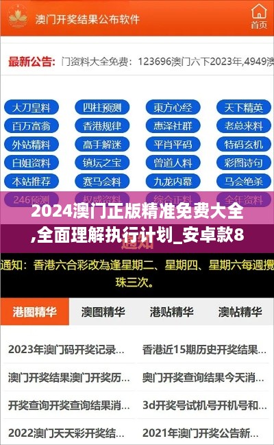 2024澳門正版精準免費大全,全面理解執(zhí)行計劃_安卓款8.630