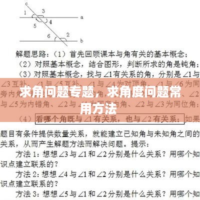 求角問題專題，求角度問題常用方法 