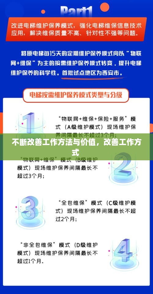 不斷改善工作方法與價值，改善工作方式 