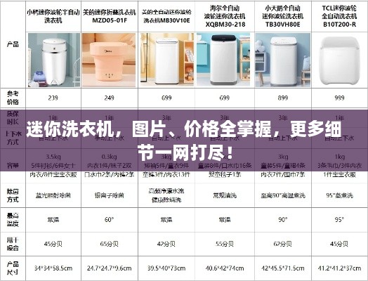 迷你洗衣機(jī)，圖片、價(jià)格全掌握，更多細(xì)節(jié)一網(wǎng)打盡！