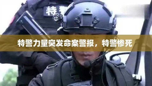 特警力量突發(fā)命案警報(bào)，特警慘死 