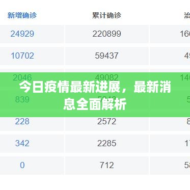 今日疫情最新進(jìn)展，最新消息全面解析